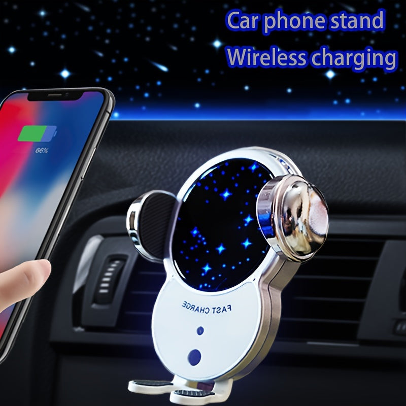 Wireless Car Charger, CHGeek 15W Fast Auto Clamping Car Charger Phone Holder Fit for iPhone 15 14 13 12 11 Pro Max, Samsung, Etc