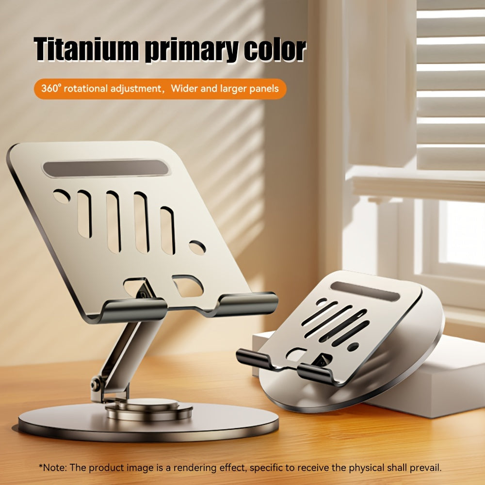 This Is a Versatile Stand for Tablets And Phones, Featuring a Fully Metal Design That Allows for Rotation And Is Suitable for Devices Under 15 Inches