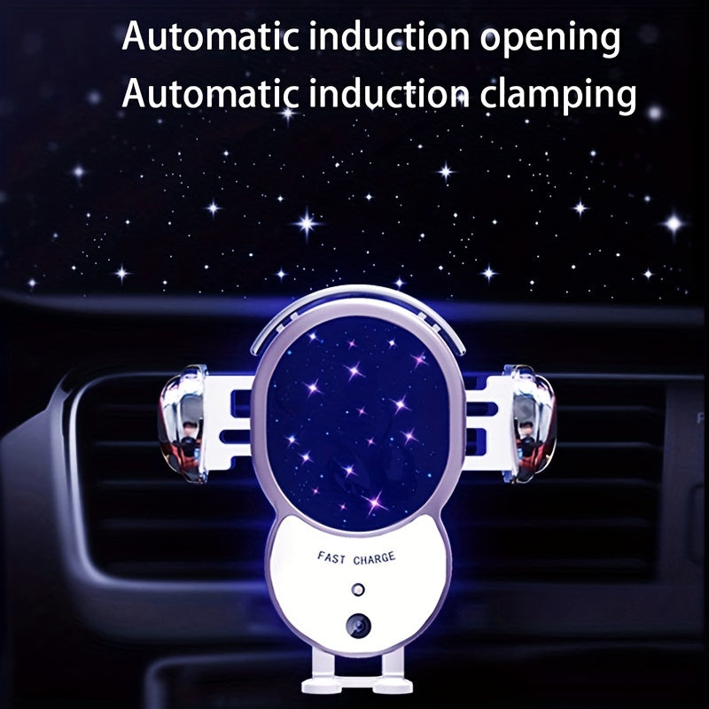 Wireless Car Charger, CHGeek 15W Fast Auto Clamping Car Charger Phone Holder Fit for iPhone 15 14 13 12 11 Pro Max, Samsung, Etc