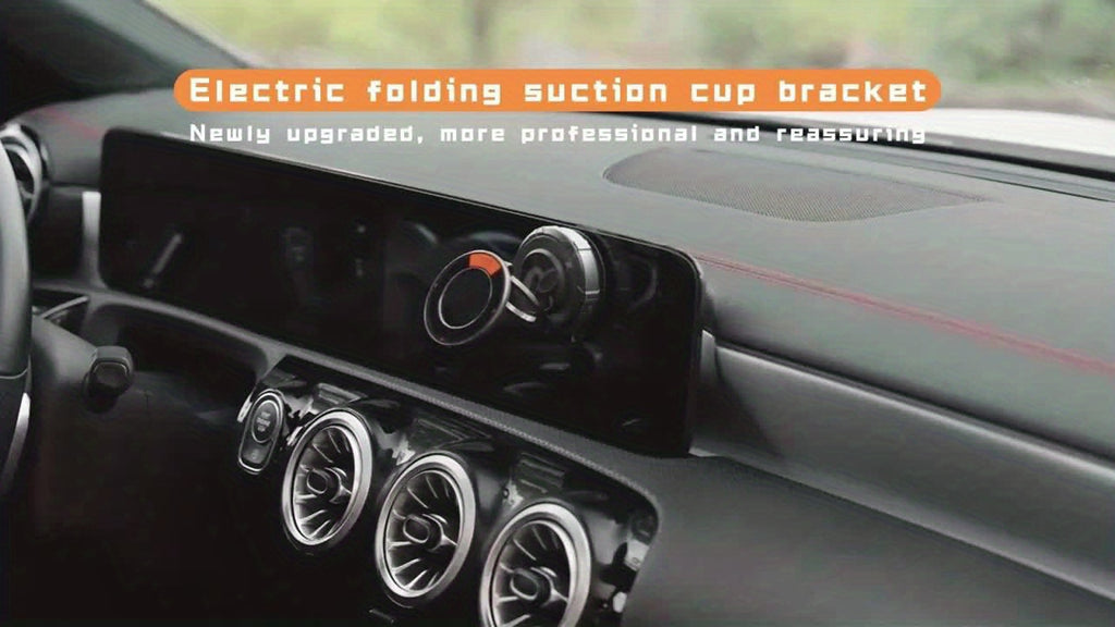 360-Degree Adjustable Vacuum Magnetic Car Phone Holder, Suitable for Cars, Gyms, Mirrors, And Smooth Surfaces