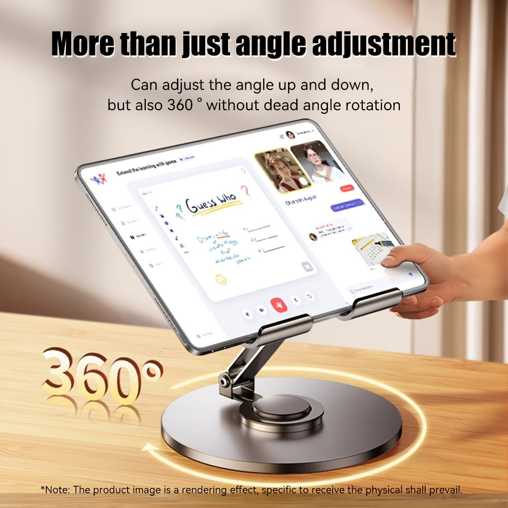 This Is a Versatile Stand for Tablets And Phones, Featuring a Fully Metal Design That Allows for Rotation And Is Suitable for Devices Under 15 Inches