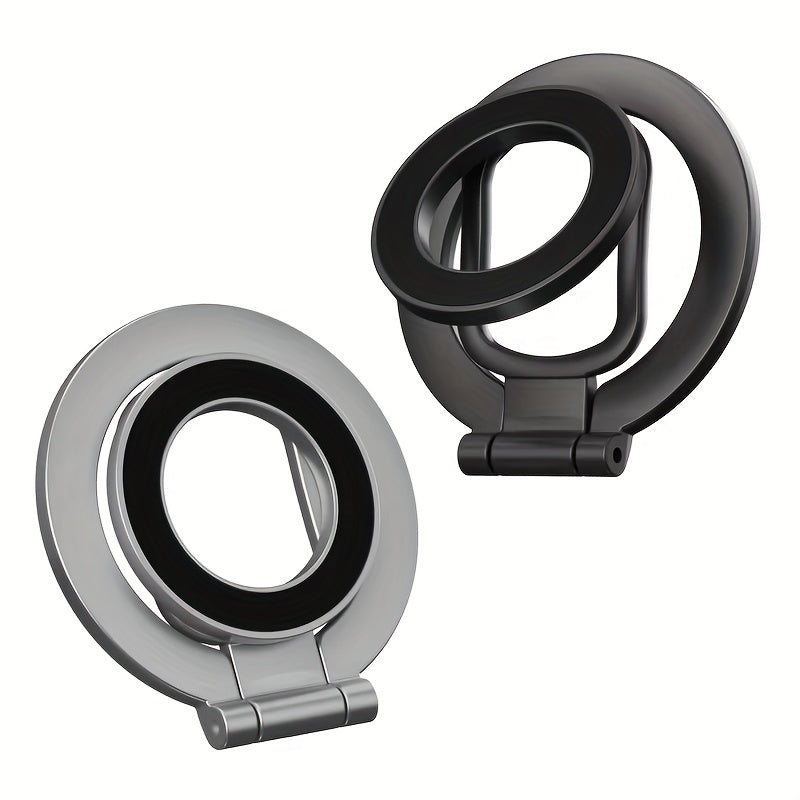 Double Sided Phone Stand Magnetic Phone Ring Holder Kickstand Magnet Grip 360 Degree Rotation Magnet Finger Ring Support Cellphones Foldable Stand