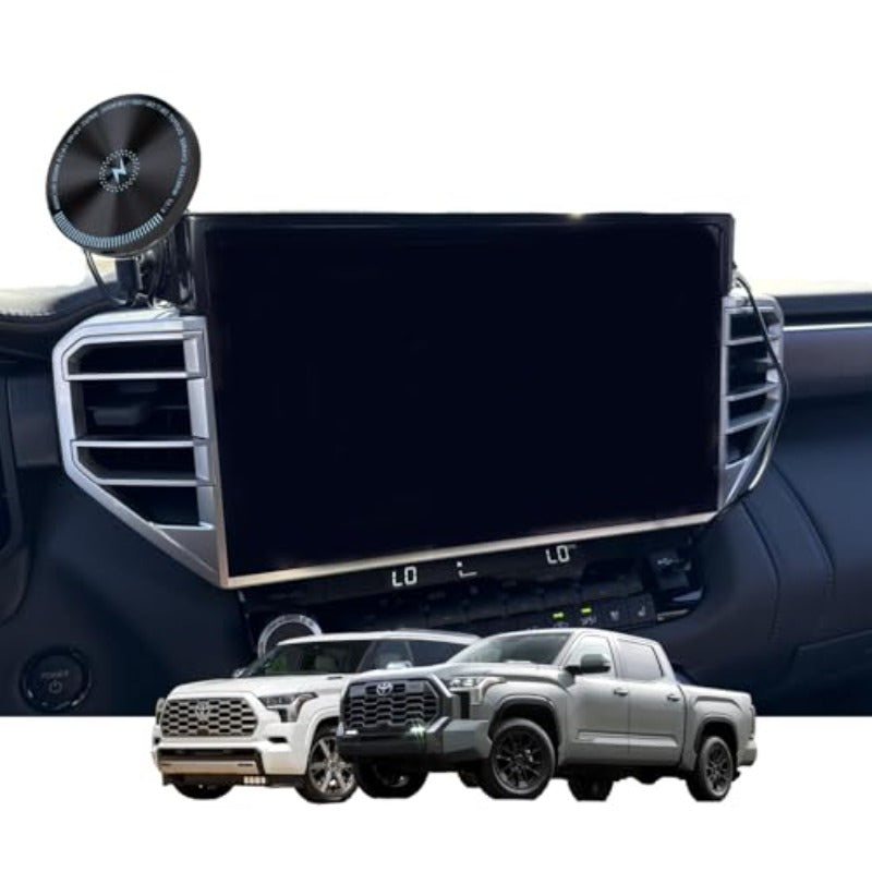 Designed for MagSafe Car Mount 14-inch Screen Toyota Tundra Phone Holder 2025 Toyota Sequoia Phone Holder 15W Fast Wireless Charging 2025 Tundra Phone Mount Support 2022-present