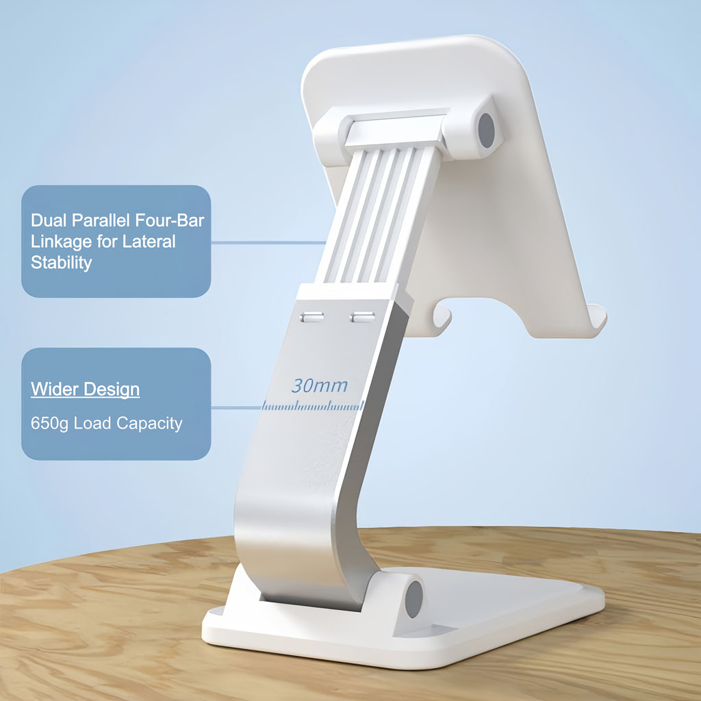 Foldable Cell Phone Stand \u002F Fully Adjustable Phone Holder \u002F Portable Mobile Stand \u002F Office Desk Accessories for iPhone 17 16 15 14 13 Pro Max Air, All Smartphones