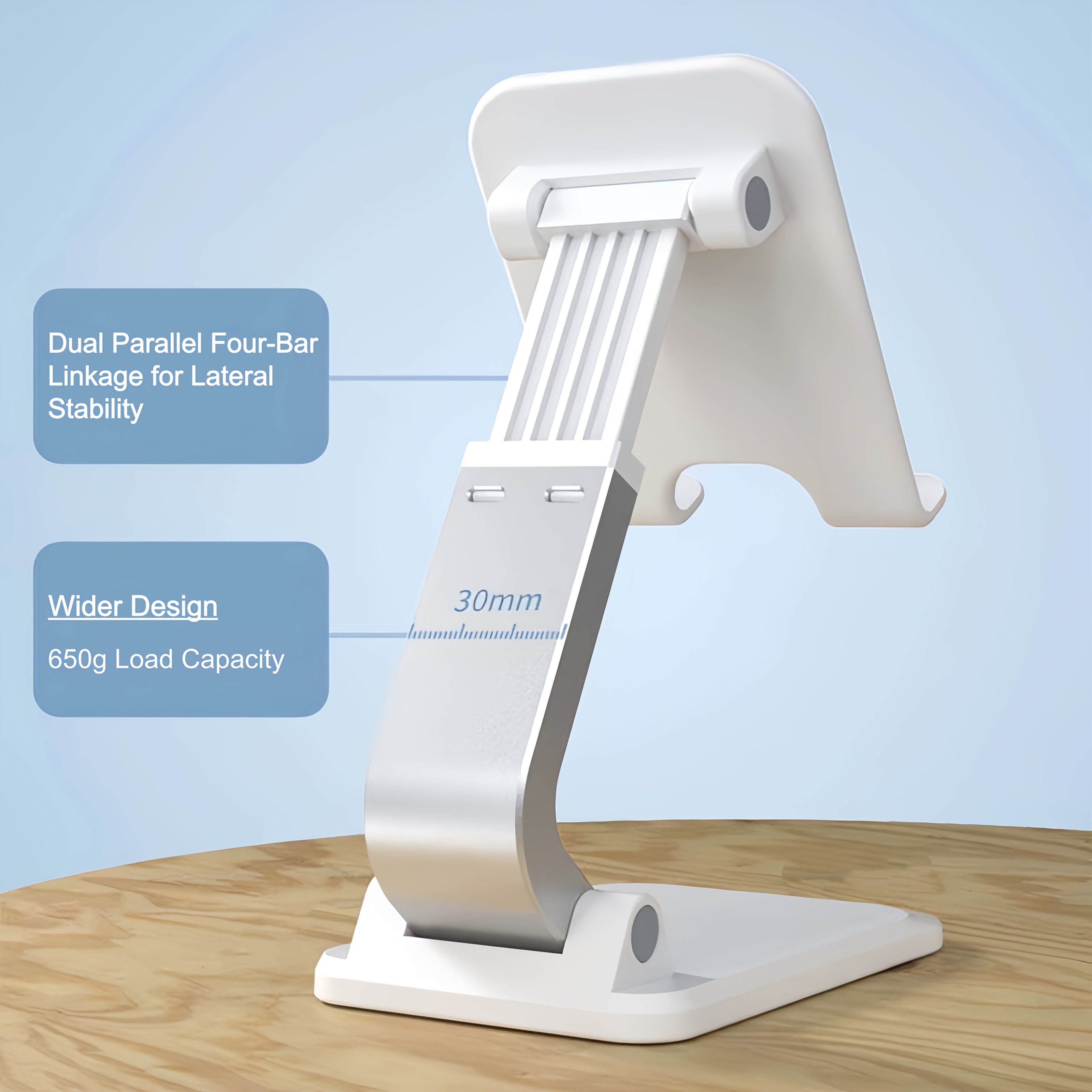 Foldable Cell Phone Stand \u002F Fully Adjustable Phone Holder \u002F Portable Mobile Stand \u002F Office Desk Accessories for iPhone 17 16 15 14 13 Pro Max Air, All Smartphones