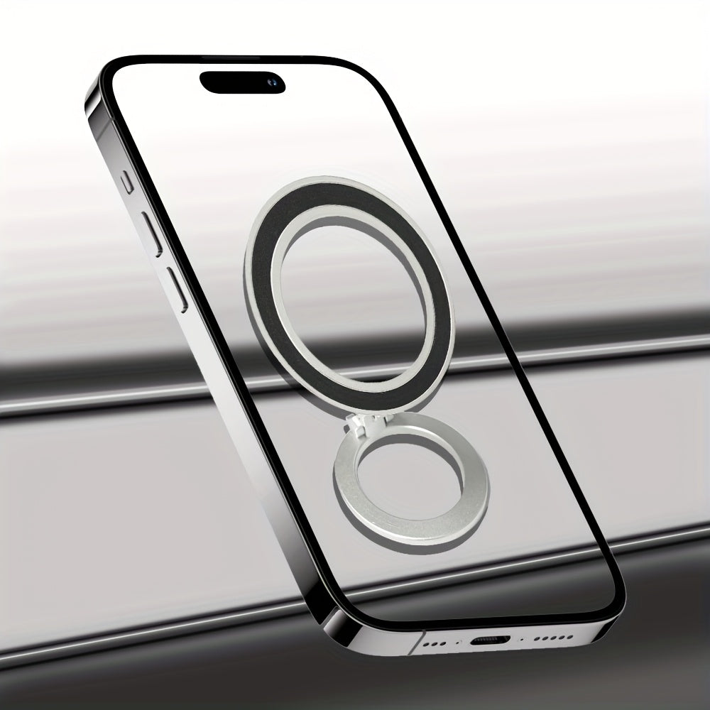 Magnetic Ring Phone Stand for Office And Gym Use, Foldable Dual-Sided Phone Holder with Strong Magnets for Cell Phones