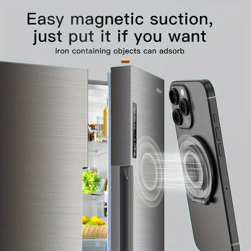 Double Sided Phone Stand Magnetic Phone Ring Holder Kickstand Magnet Grip 360 Degree Rotation Magnet Finger Ring Support Cellphones Foldable Stand