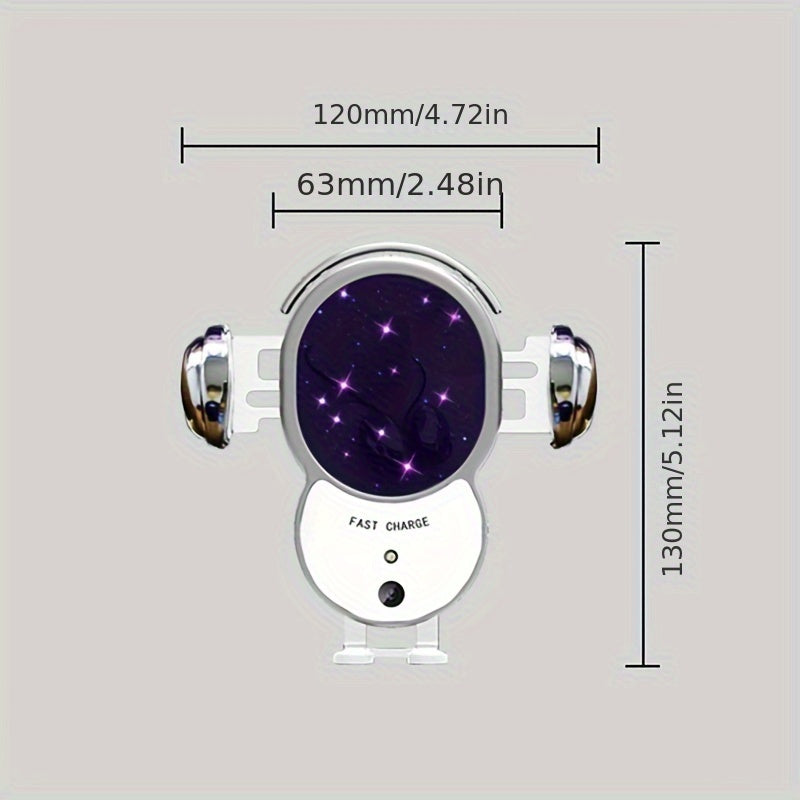 Wireless Car Charger, CHGeek 15W Fast Auto Clamping Car Charger Phone Holder Fit for iPhone 15 14 13 12 11 Pro Max, Samsung, Etc