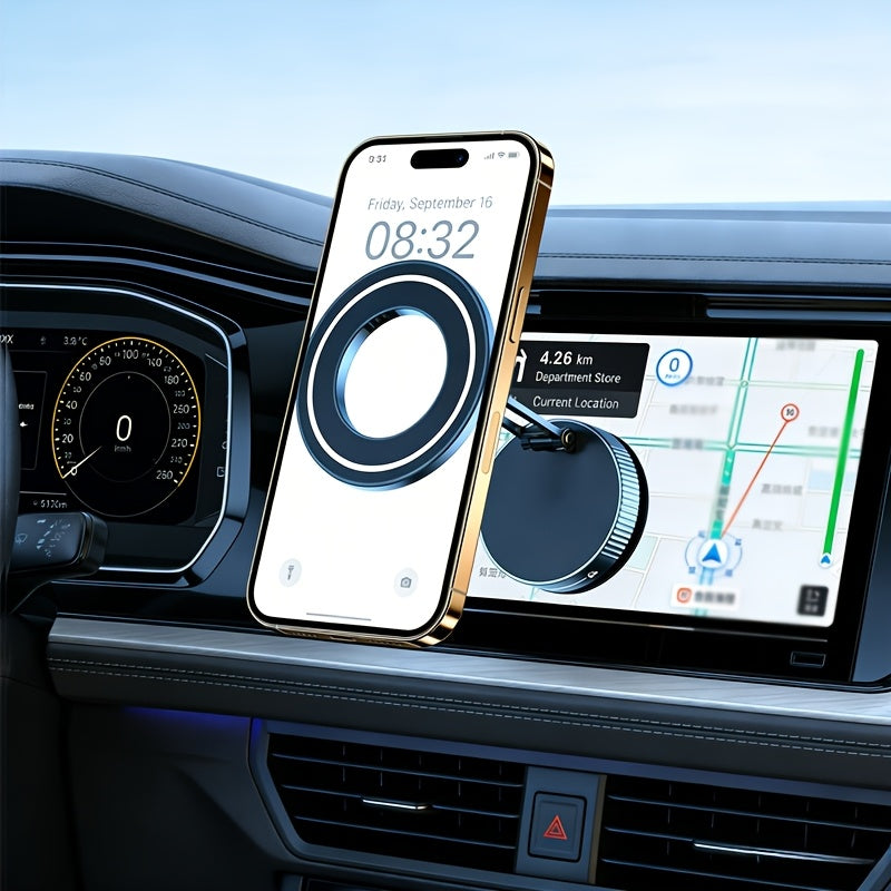 This Is a Strong Magnetic Phone Holder Suitable for Vehicles Like for TESLA, for Ford, for Toyota, And for HONDA, Featuring Adjustable Rotation And Extension