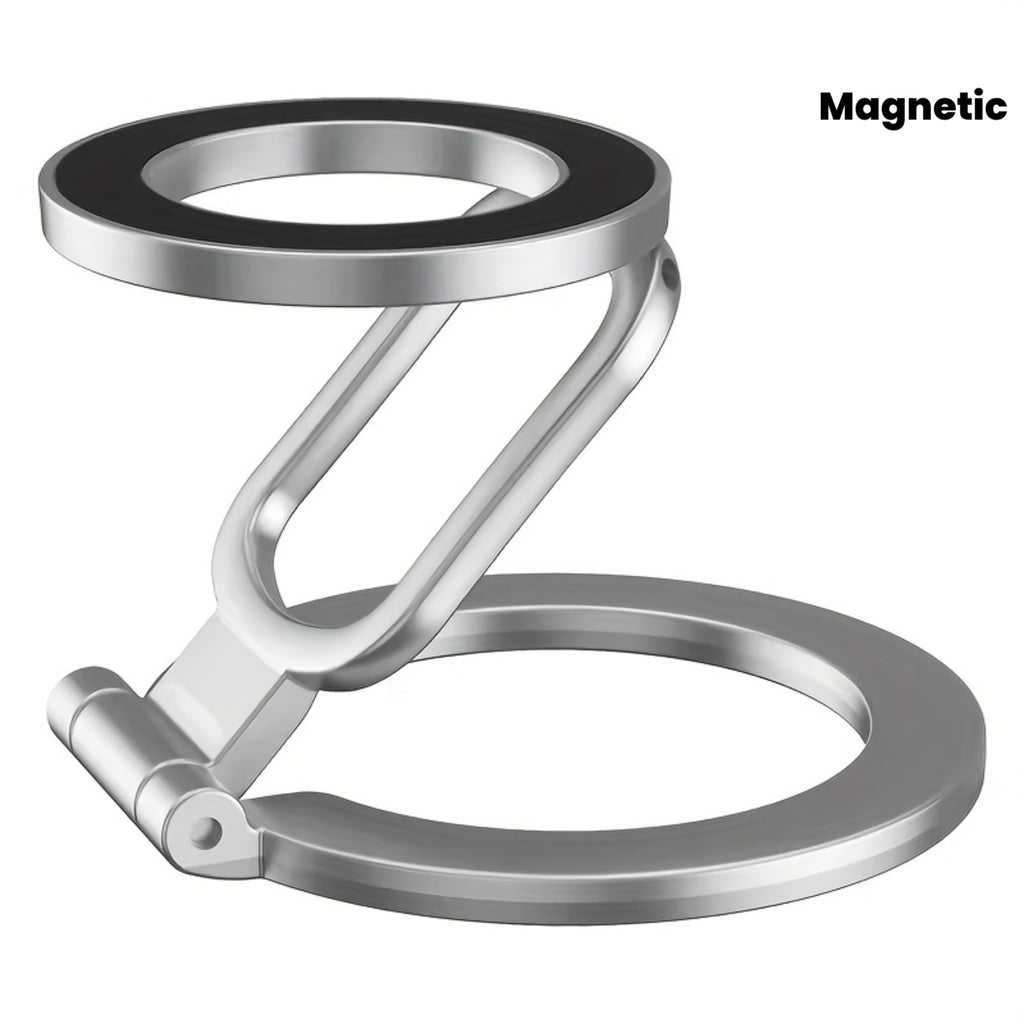 Double Sided Phone Stand Magnetic Phone Ring Holder Kickstand Magnet Grip 360 Degree Rotation Magnet Finger Ring Support Cellphones Foldable Stand