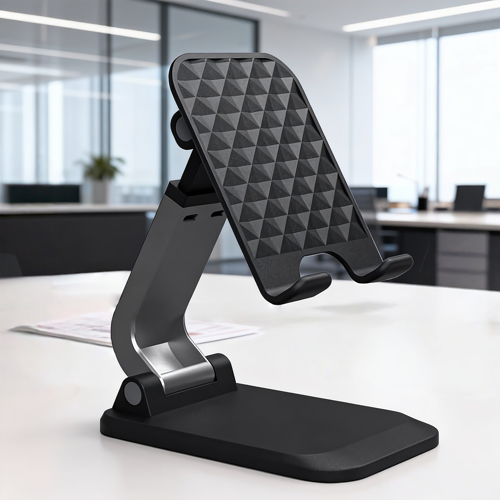 Foldable Cell Phone Stand \u002F Fully Adjustable Phone Holder \u002F Portable Mobile Stand \u002F Office Desk Accessories for iPhone 17 16 15 14 13 Pro Max Air, All Smartphones