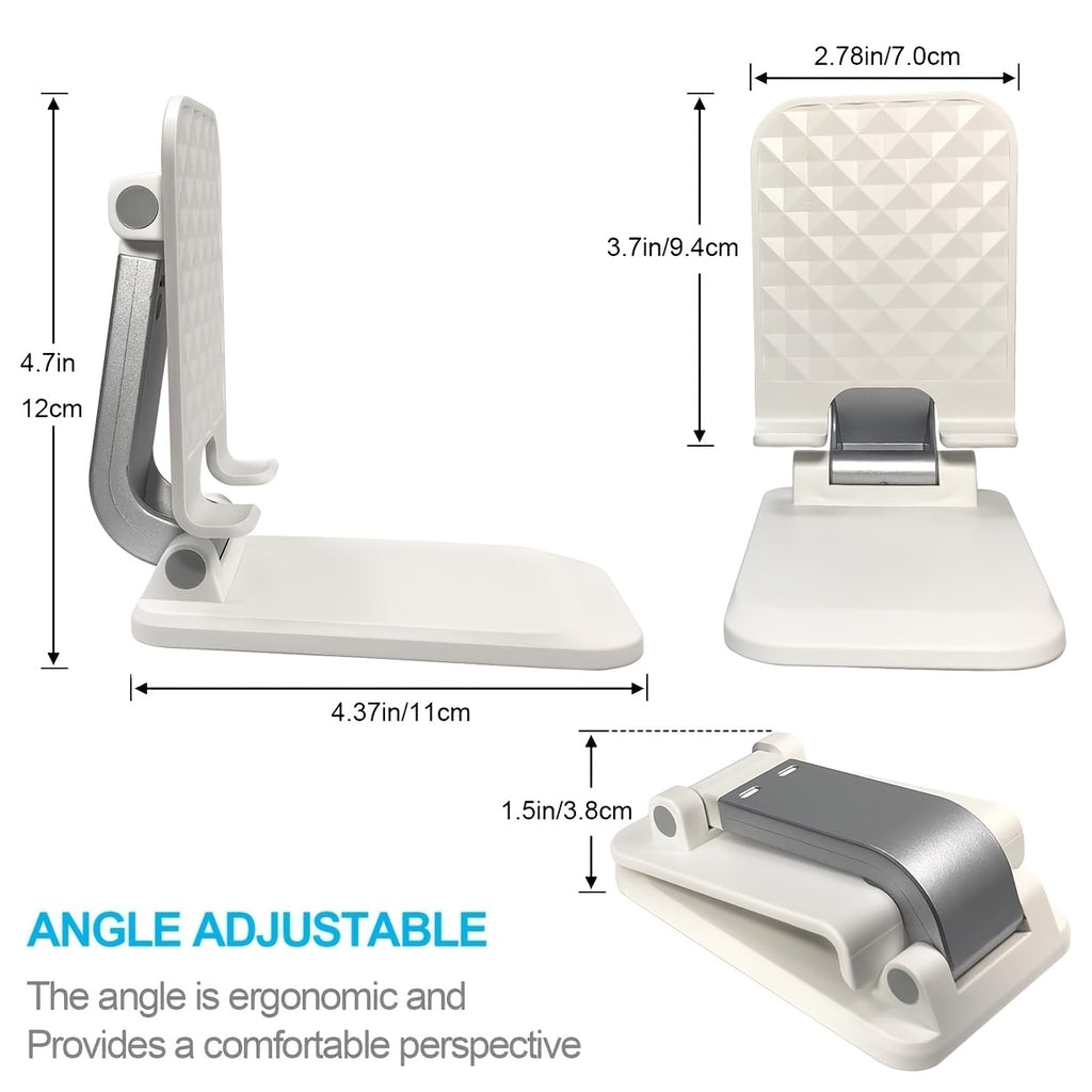 Foldable Cell Phone Stand \u002F Fully Adjustable Phone Holder \u002F Portable Mobile Stand \u002F Office Desk Accessories for iPhone 17 16 15 14 13 Pro Max Air, All Smartphones